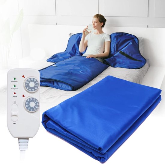 VELTRR® Infrarood Deken - Warmtedeken - 180x220cm - Blauw