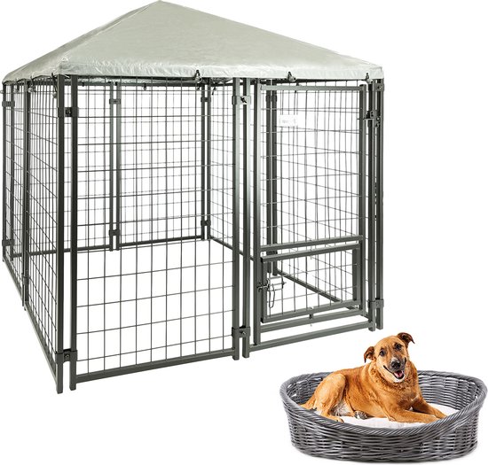 Petsona Hondengrot Hondenkennel Opvouwbaar Met Afneembaar Dak