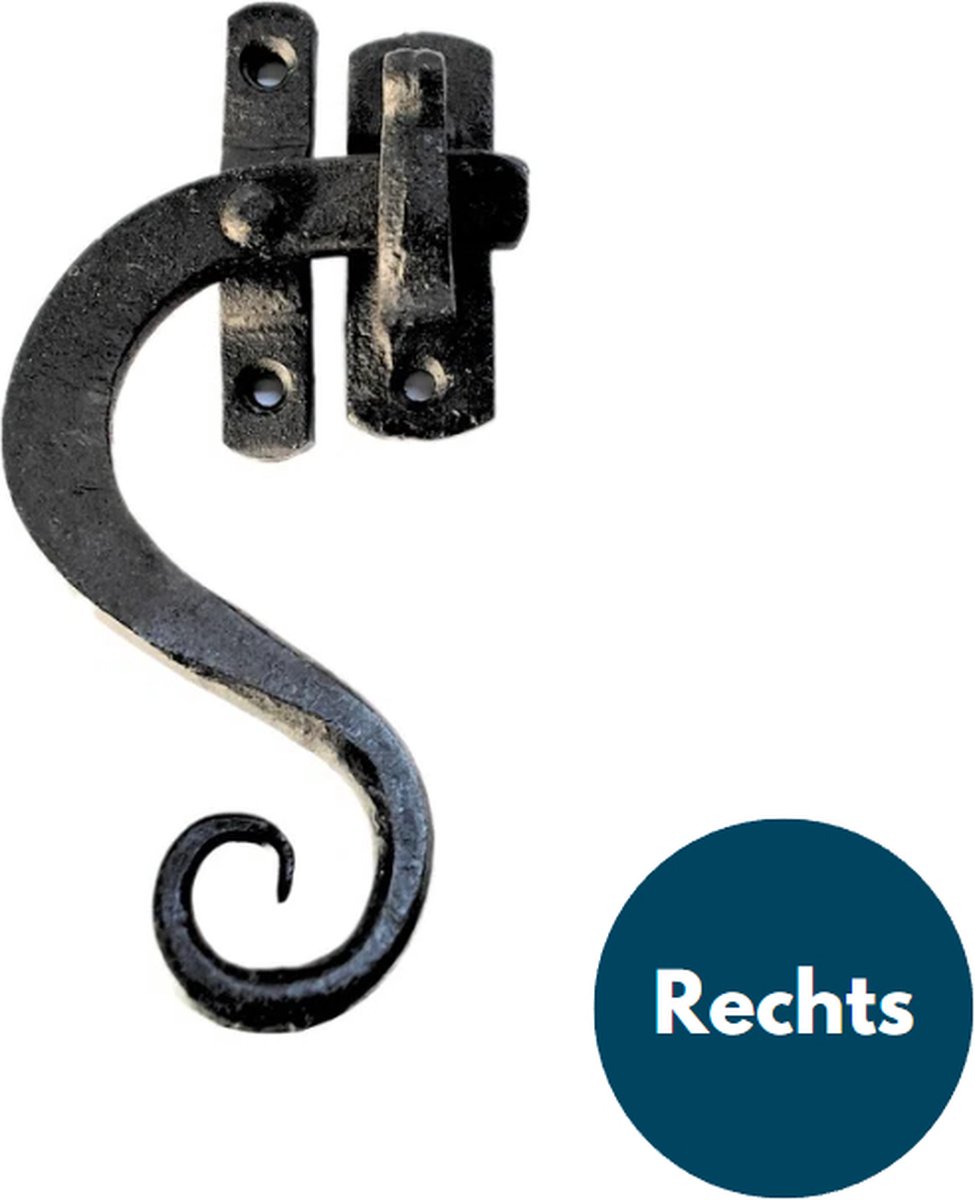 Raamgrendel - Grendel - Raamboom rechts sluitend - Zwart