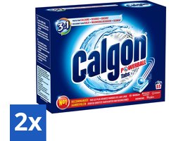 Calgon - Wasmachinereiniger - Tegen Kalkaanslag / Wasmiddelresten / Geuren - 55 Tabletten - Voordeelverpakking - 2 stuks