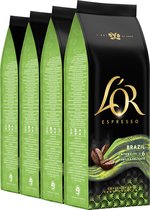 Bol.com L'OR Espresso Origins Brazil Koffiebonen - Intensiteit 6/12 - 4 x 500 gram aanbieding