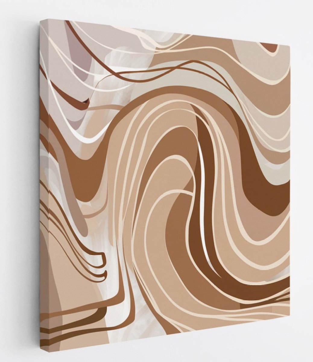 Saammp Canvas Schilderij - pastel kleuren - Abstract - 30x30 - Foto op canvas - Wanddecoratie - Muurdecoratie Woonkamer - Slaapkamer decoratie - Canvas Print Multicolor