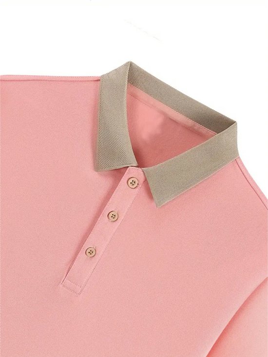 Livano Golf Shirt Heren - T-shirt - Golfkleding - Golfen - Golf Accessoires - Polo Shirt - Roze - Maat XXL van Livano — afbeelding 5