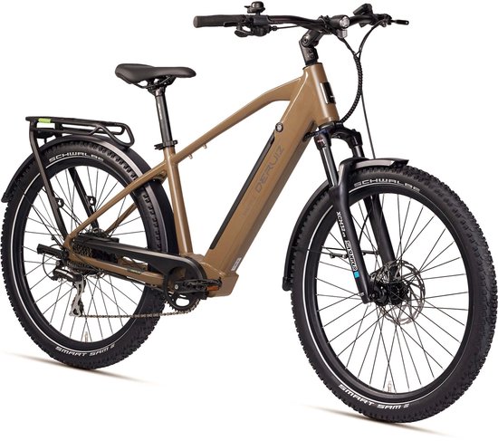 Deruiz E-Bike Marble SUV-27,5 Inch Elektrische Fiets met Diamant Frame-8 Versnellingen Shimano Derailleur-Achterwielmotor-644 Wh Accu-Maximaal 160 km Bereik-Ontworpen voor Veelzijdigheid