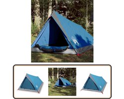 vidaXL - Tent - 2-persoons - waterdicht - blauw