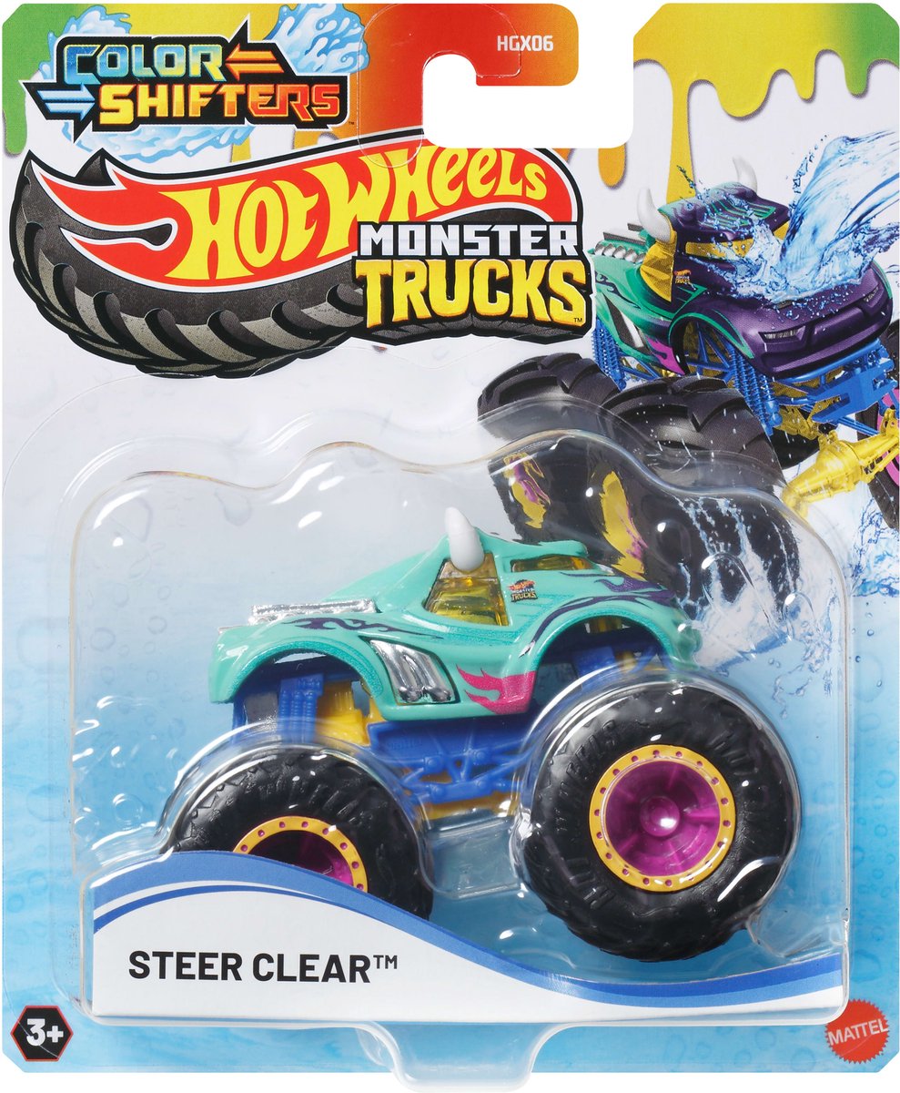 Hot Wheels Color Shifters Monster Trucks STEER CLEAR Vehicle