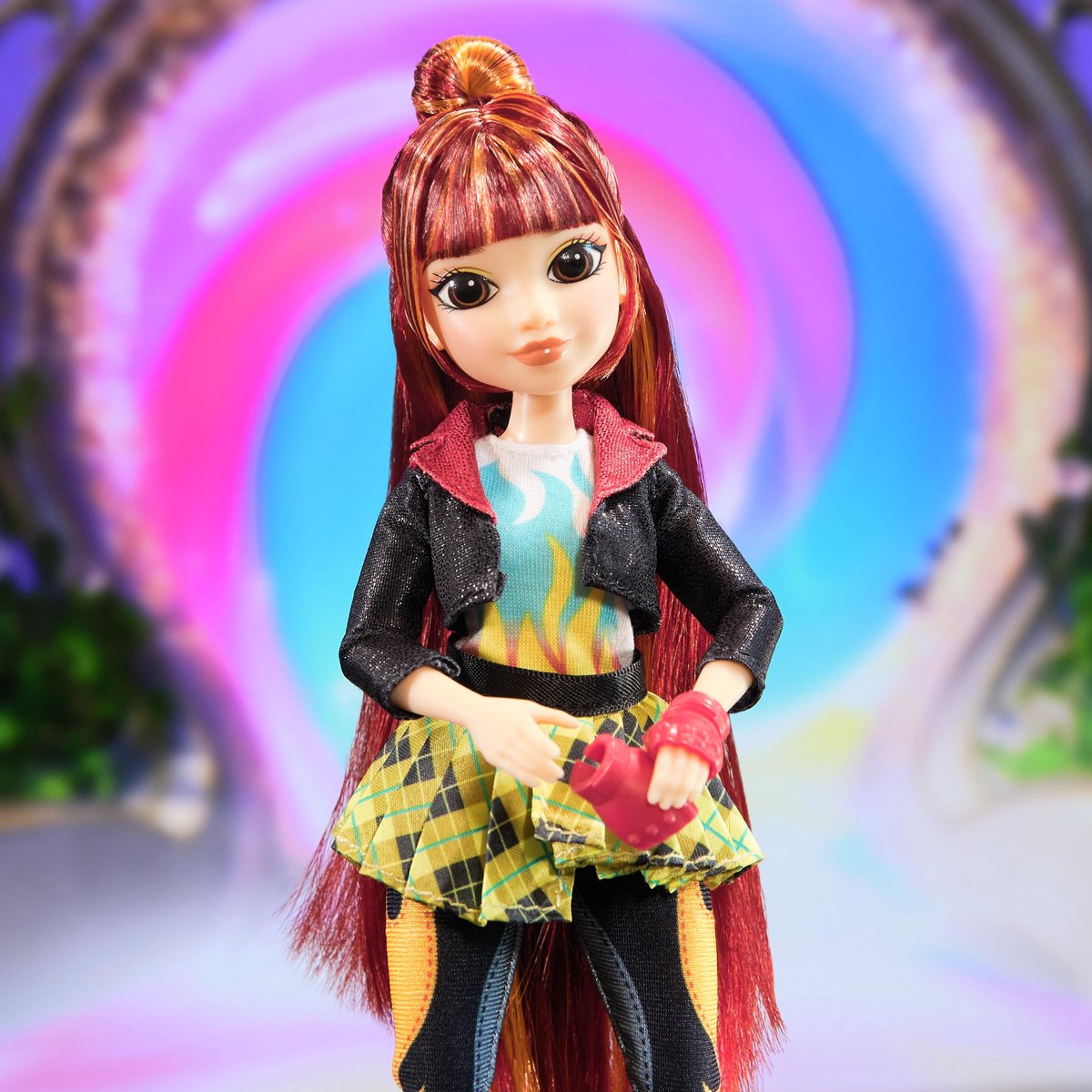Unicorn Academy - Valentina pop van 24 cm met highlights in het haar - 5 modeaccessoires - Eenhoornspeelgoed — cadeau in Spellen & Speelgoed - foto 7