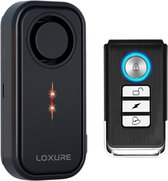 Loxure Fietsalarm 3.0 - Anti-Diefstal Alarmsysteem - Draadloze Afstandsbediening - Fietsalarm voor E-bike - 3 geluidssterktes - 7 gevoeligheidsstanden - Waterdicht - 120DB