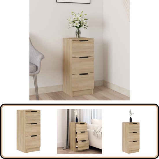 Buffet Sonoma gris 30x30x70 cm Bois d'ingénierie | Leroy Merlin