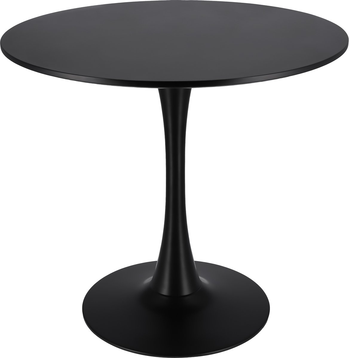 Moderne zwarte ronde tafel voor woonkamer eetkamer keuken