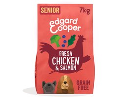 Edgard & Cooper Free-Run Chicken Senior Kip&Zalm&Broccoli - Hondenvoer - 7 kg Graanvrij