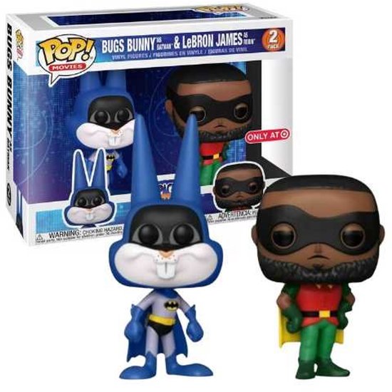 Funko Pop! Space Jam 2 - Bugs Bunny (As Batman) & LeBron James (As Robin) 2-pack