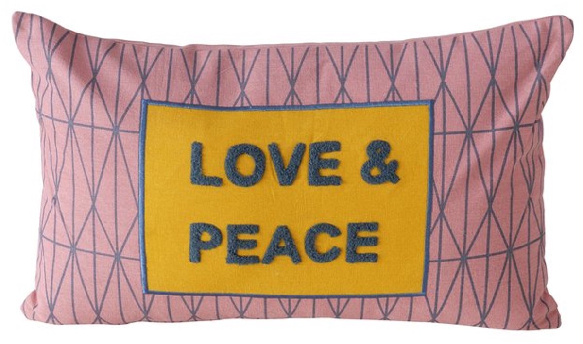 Boltze - Kussen - Sierkussen - Love & Peace - Katoen - 50x30