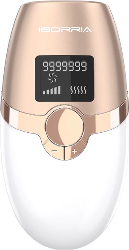 IBORRIA T4 Compact IPL Laser Ontharingsapparaat – Laser Ontharing – IPL Ontharingsapparaten – Hair Removal – Pijnloos – Voor Hele Lichaam - Champagne Goud