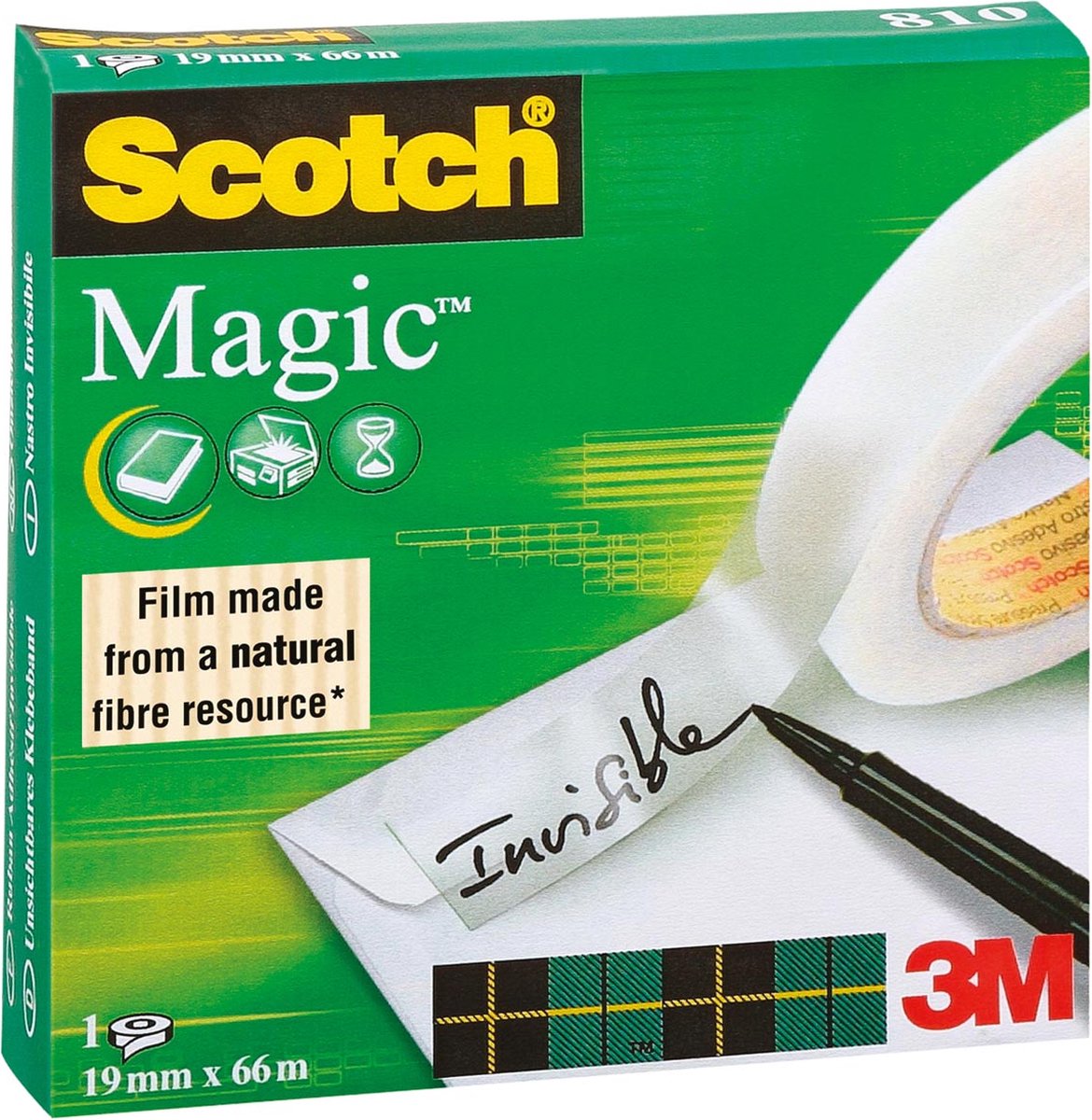 Scotch 6-1915P3 plakband Promotion 3 rollen Crystal Clear 19 mm x 15 m