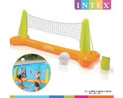 Intex Zwembad Volleybal Spel - opblaasbaar volleybalnet voor in zwembad - water speelgoed met bal (waterpret zomer)