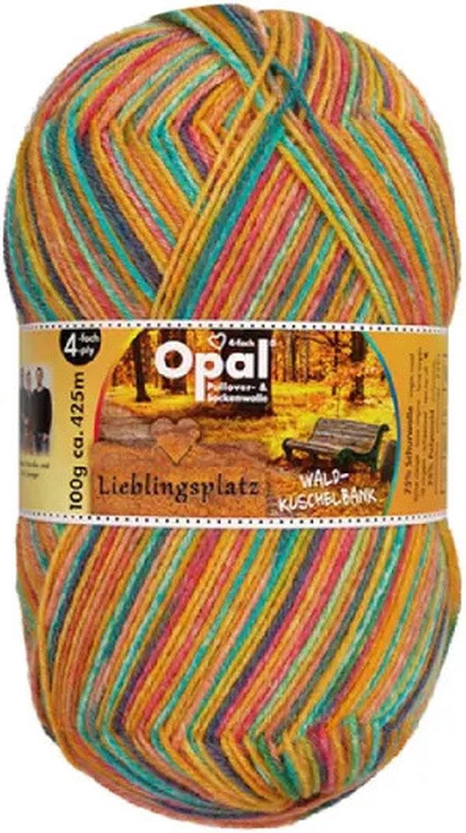 Opal Sokkenwol - Lieblingsplatz - Waldkuschelbank - 4ply - 11461