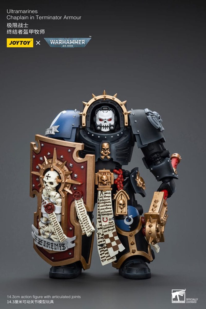 Joy Toy (CN) Warhammer 40k Action Figure 1/18 Ultramarines Chaplain in Terminator Armour 12 cm Action Figuur