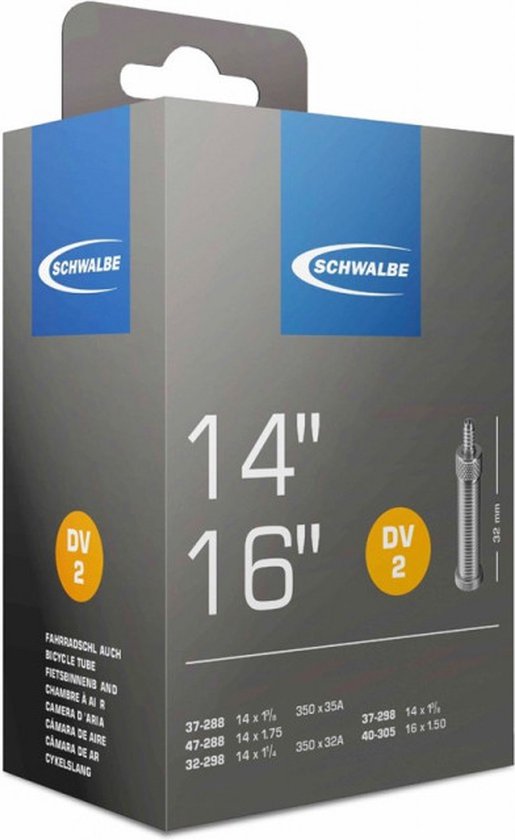 Schwalbe Binnenband Av2 14x1 1/4 / 16x1.50 (37-288/40-305) Av 40 Mm van Schwalbe — afbeelding 5