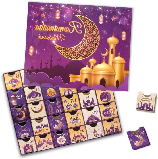 Doe-het-zelf Adventskalender om te Vullen met Dozen en Stickers