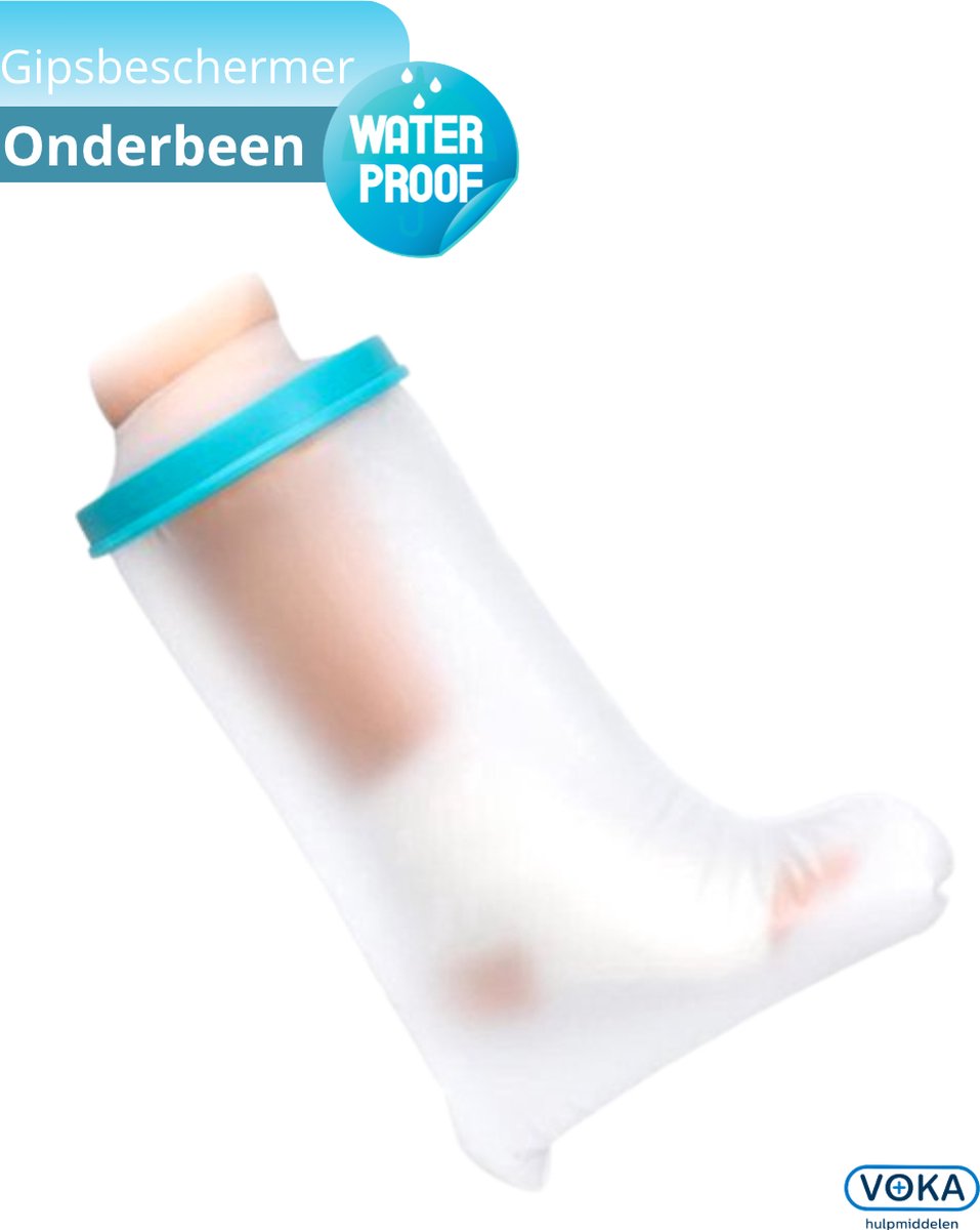 Gipsbeschermer douche - Gips hoes voor Onderbeen - Shower cover - waterdicht - 1 stuk - Houd het gips droog - Douchegips - Water beschermer - Herstel - Fysio- Drooghoud plastic