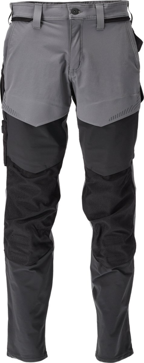 Mascot Customized Broek met kniezakken 22379-311 - steengrijs/zwart - C44 - 82