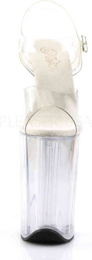 Pleaser - INFINITY-908 Sandale à bride à la cheville, Chaussures de pole dance - Chaussures US 10 - 40 - Argent