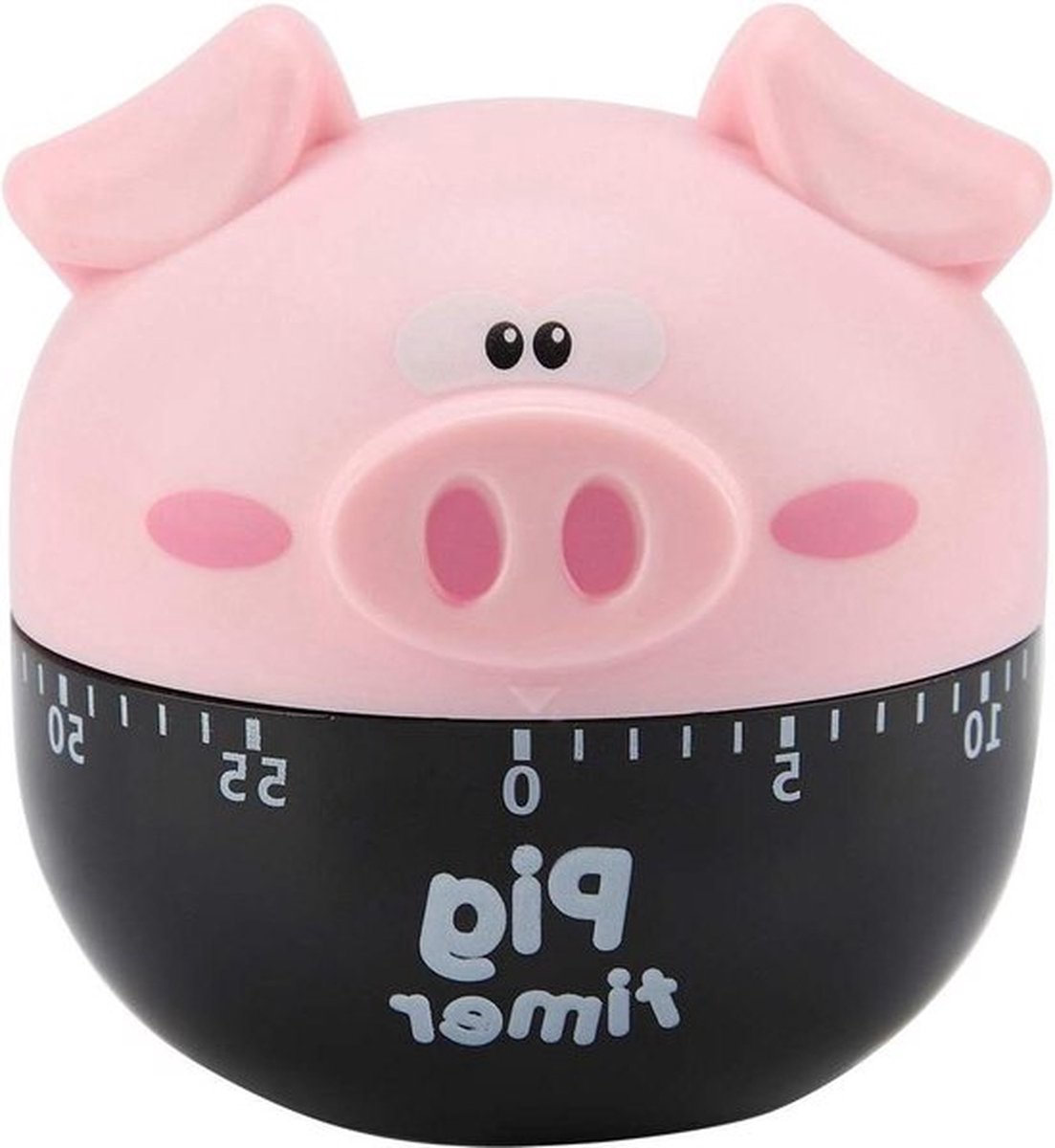 Leuke Cartoon Varken Mechanische Timer Tellers 55 Minuten Koken Timer voor Bakken - Roze