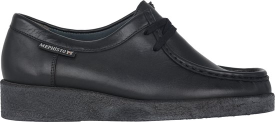 Mephisto Christy - dames veterschoen - Zwart - maat 42.5 (EU) 8.5 (UK)