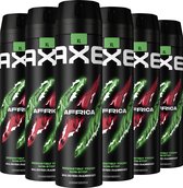 Déodorant Axe Africa Bodyspray - 6 x 200 ml - Value Pack