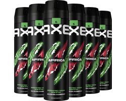 AXE Deodorant Bodyspray - Africa - 6 x 200 ml - Voordeelverpakking