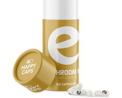 Happy-Caps MUSHROOM MIX | 60 capsules | focus & weerstand | fungi with benefits