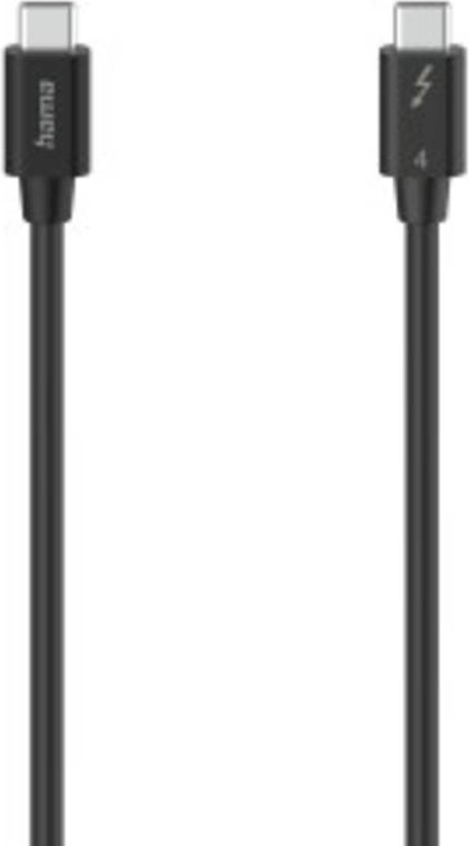 Hama 00200659 Thunderbolt-kabel Thunderbolt Aansluitkabel Thunderbolt (USB-C) stekker, Thunderbolt (USB-C) stekker 0.8