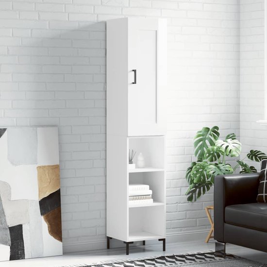 xonox.home - Staande kast Blake 35 x 79 x 31 cm in de voorkant wit