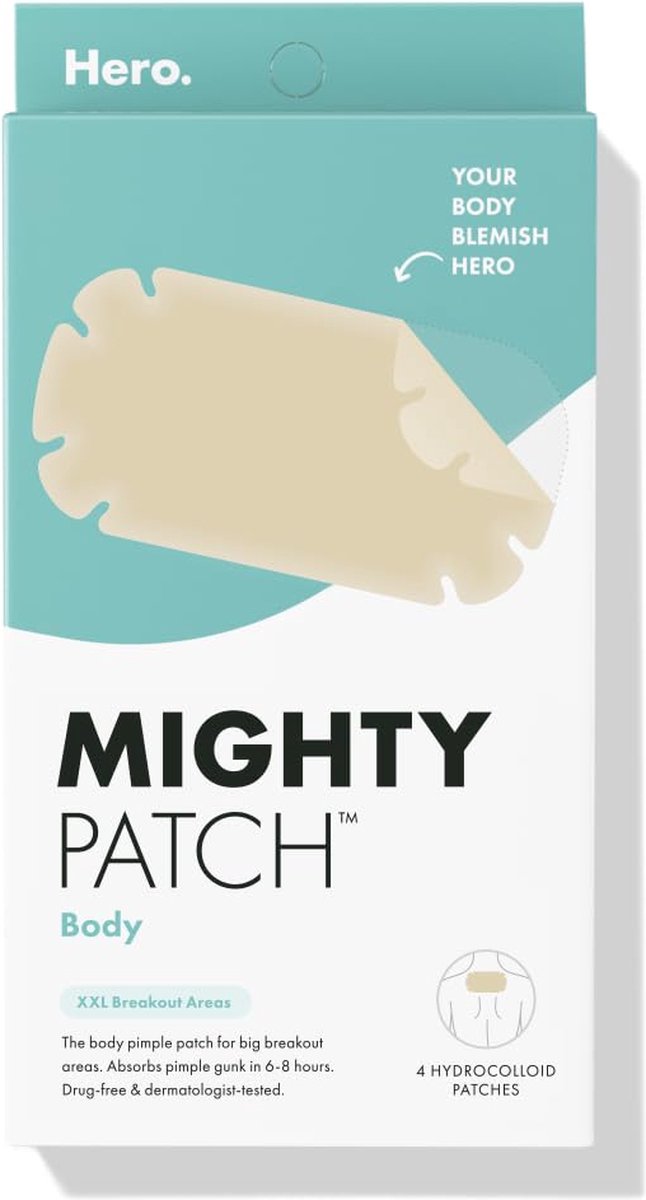 Hero Cosmetics Mighty Patch Body Patch - 4 stuks: Alcoholvrij, voor het hele lichaam
