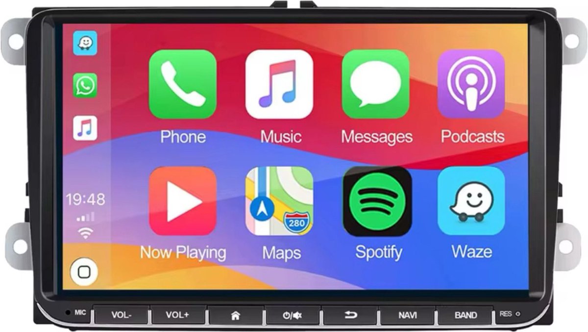 CarPlay geschikt voor Volkswagen Transporter T5/T6 2010-2016 Android Navigatie En Multimediasysteem 2GB RAM 32GB ROM 9inch