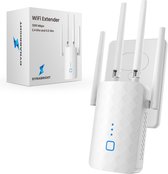 Prise amplificateur WiFi DynaBright - 1200 Mbit/s - Répéteur WiFi - 5G & 2,4 G - Dual bande - Booster WiFi - Extendeur WiFi