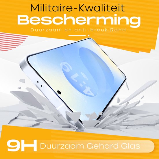 Militaire-kwaliteit bescherming, duurzaam en anti-breuk rand, 9H gehard glas.