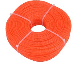 2.4mm Orange Trimmer Line 120M Long Nylon Wire - Lawn Mower Accessories for Husqvarna, Ryobi, and Other Household Lawn Mowers .