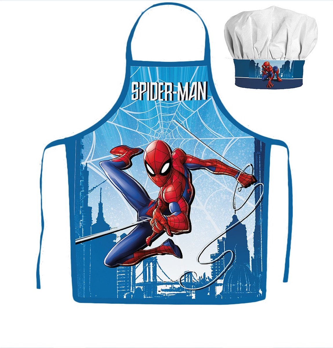 Spiderman Kokssetje Muts en Schort