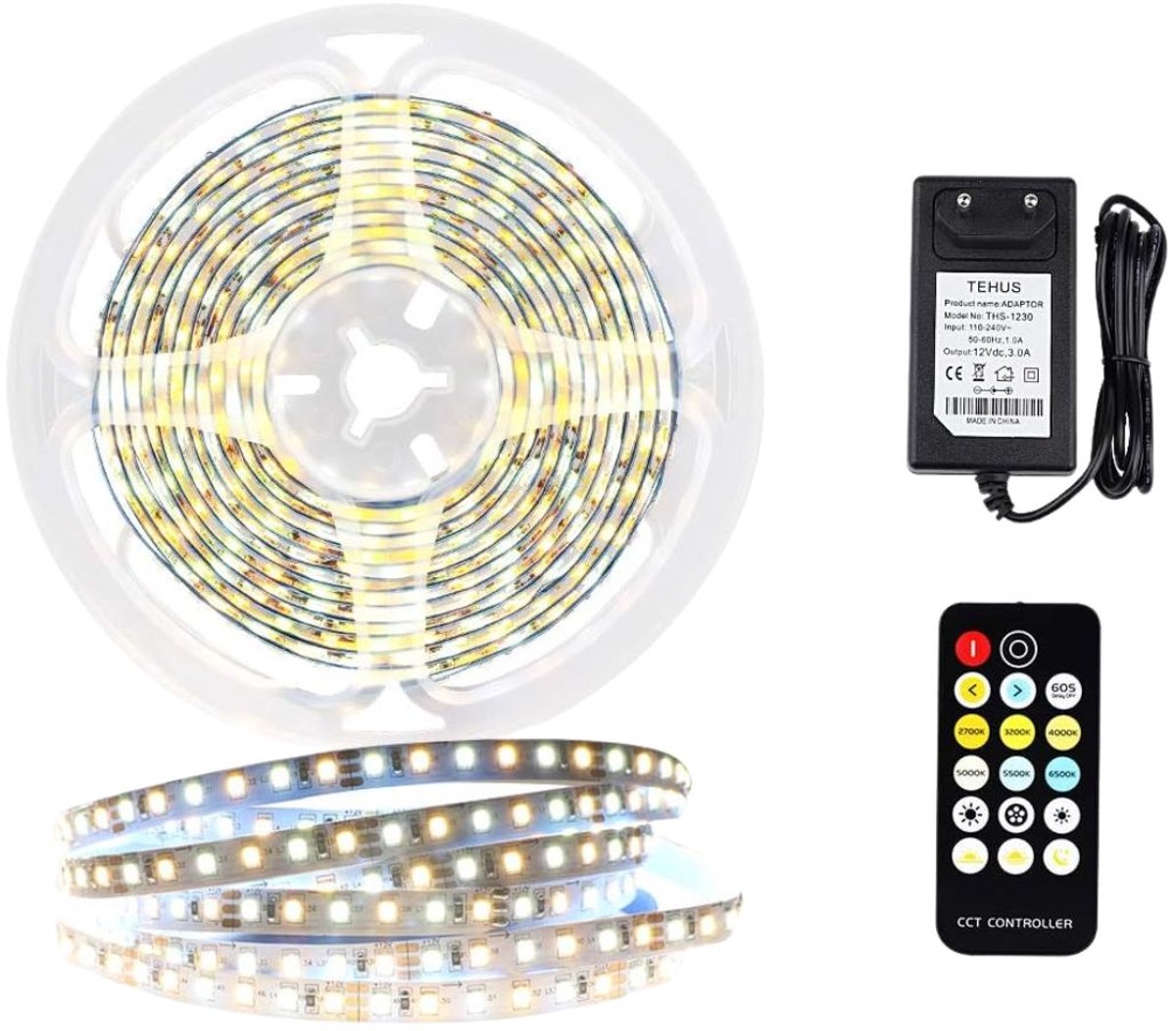 ApexArte® Led Strip 6 Meter - Led-Strips met Afstandsbediening - Veelkleurig - Zwart