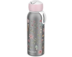 Mepal Isoleerfles flip-up Campus Little Dutch - 350 ml - 12 uur koud / 4 uur warm - Drinkfles met rietje voor kinderen - Fairy Wonders