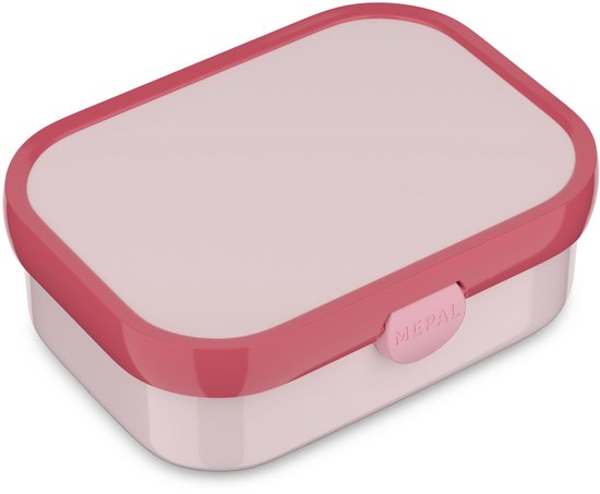 Mepal Lunchbox Campus - 750 ml - Lunch box compartimentée pour enfant - Convient pour 4 sandwichs - Rose Cool