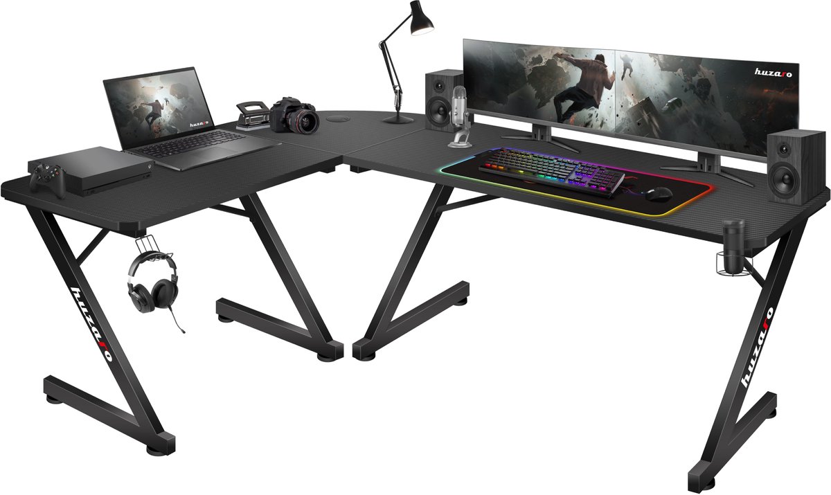 Huzaro Hero 7.0 - Gaming Bureau - Zwart