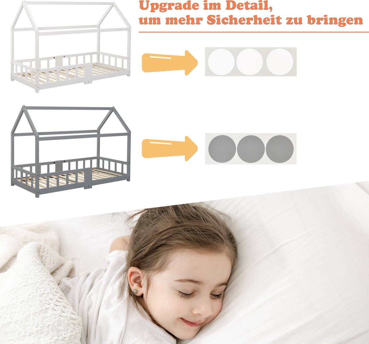 Kinderbed Kinderbed Huisbed 90x200 cm - afbeelding 5