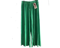 Dames Broek - Hoge Taille - Wijd model - Grote Maat - Onesize (42-50) - Groen