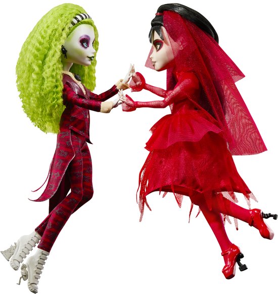 Monster High Beetlejuice-poppen 2 Eenheden Rood van Merkloos — afbeelding 5