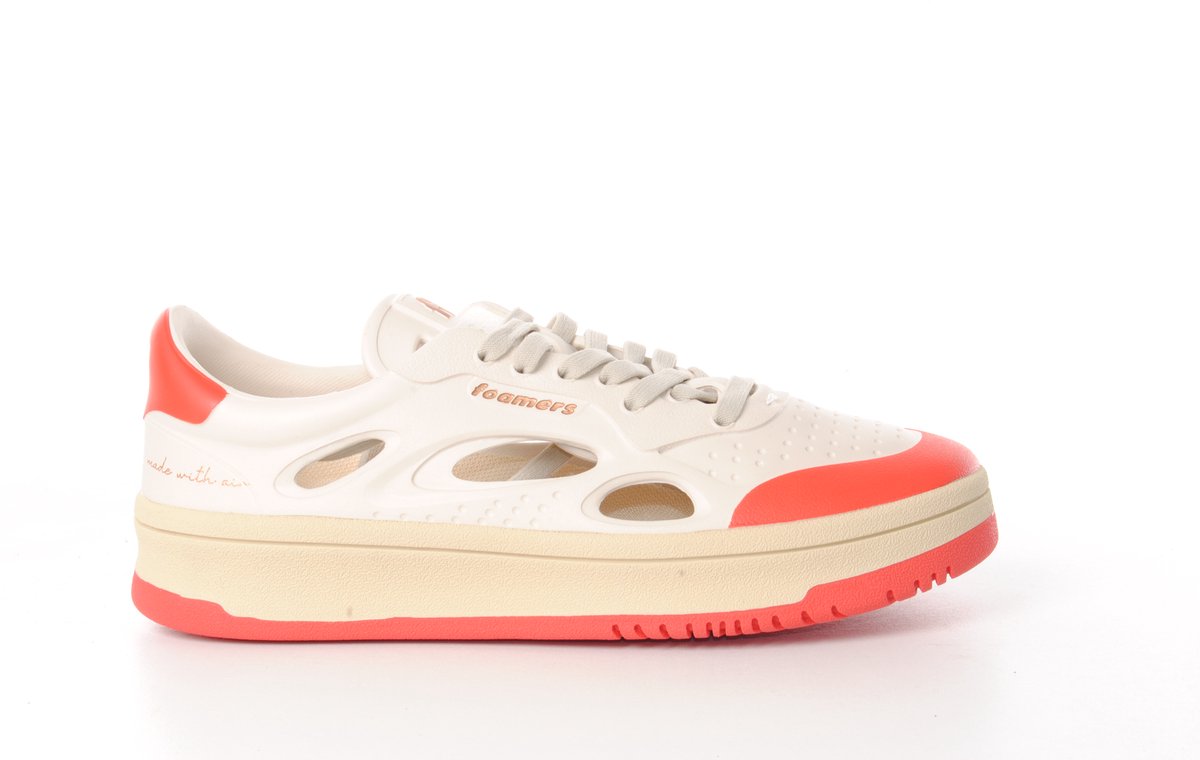 Foamers dames sneaker Foam W rubber beige rood