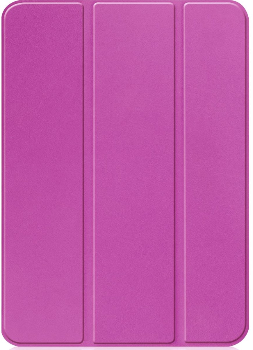 Mobigear Tablethoes geschikt voor Apple iPad 11 (2025) Hoes | Mobigear Tri-Fold Bookcase - Paars