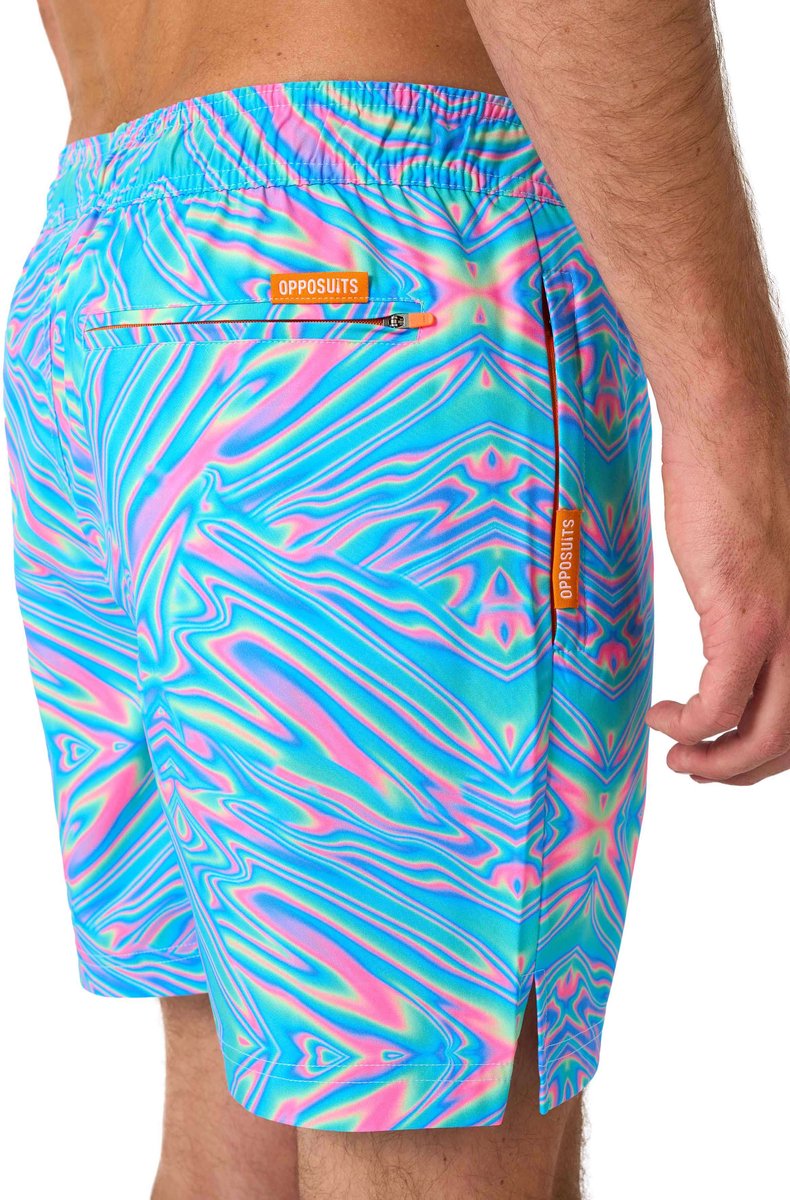 OppoSuits Zwembroek Mr. Tie Dye - Heren Swim Short - Korte Broek - Met Trektouwtjes en Zakken — afbeelding 2